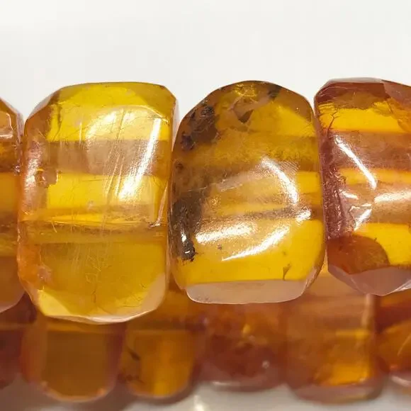Vintage BALTIC AMBER Stretch BRACELET 20 Grams Dark and Light Honey Color - Picture 11 of 17